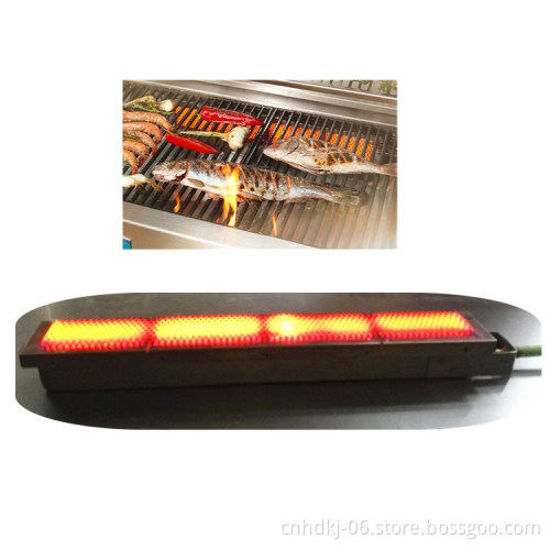 Commercial infrared gas grill burner for yakitori, shawarma machine HD538